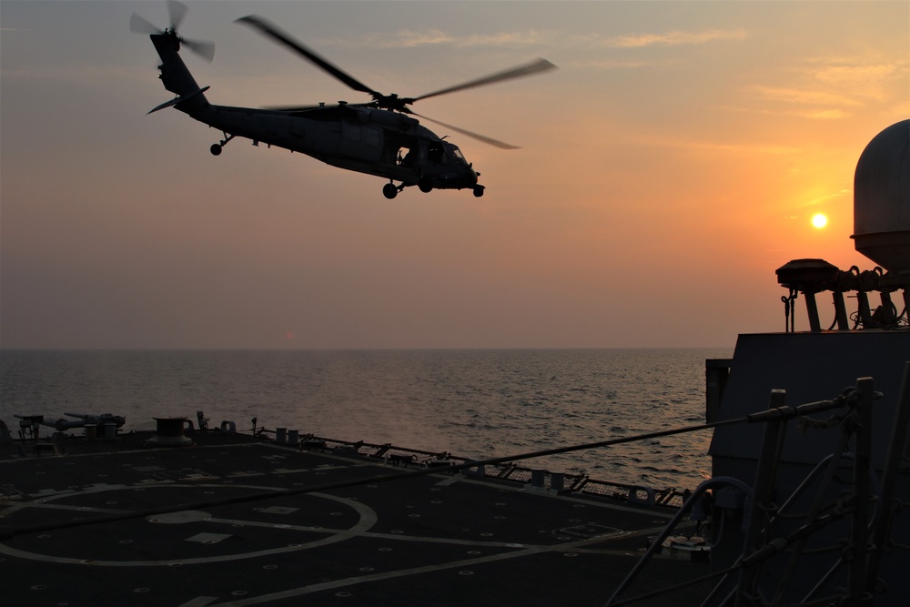 USS McFaul Conducts Flight Operations