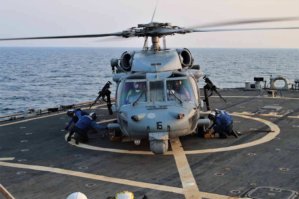 USS McFaul Conducts Flight Operations