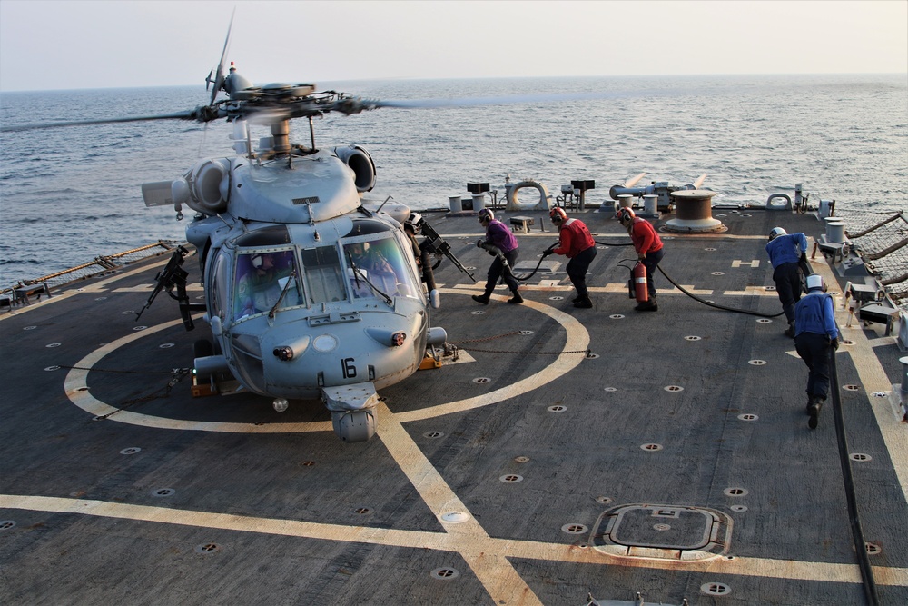 USS McFaul Conducts Flight Operations