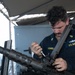 USS Gladiator Conducts Maintenance on a .50-caliber Machine Gun