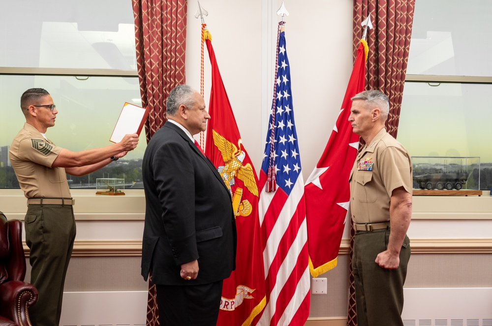 Secretary of the Navy swears-in 37th Assistant Commandant of the Marine Corps