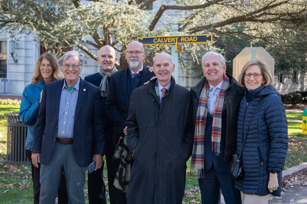 U.S. Naval Academy Calvert Road Renaming Dedication