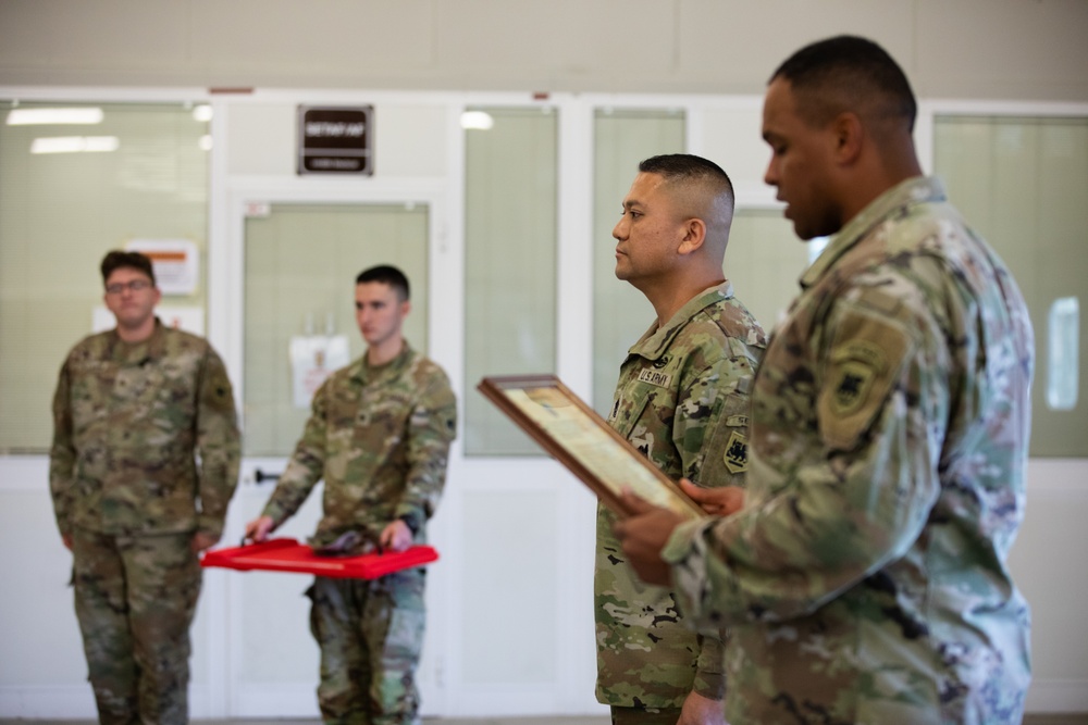 Master Sgt. Barton promoted to first sergeant