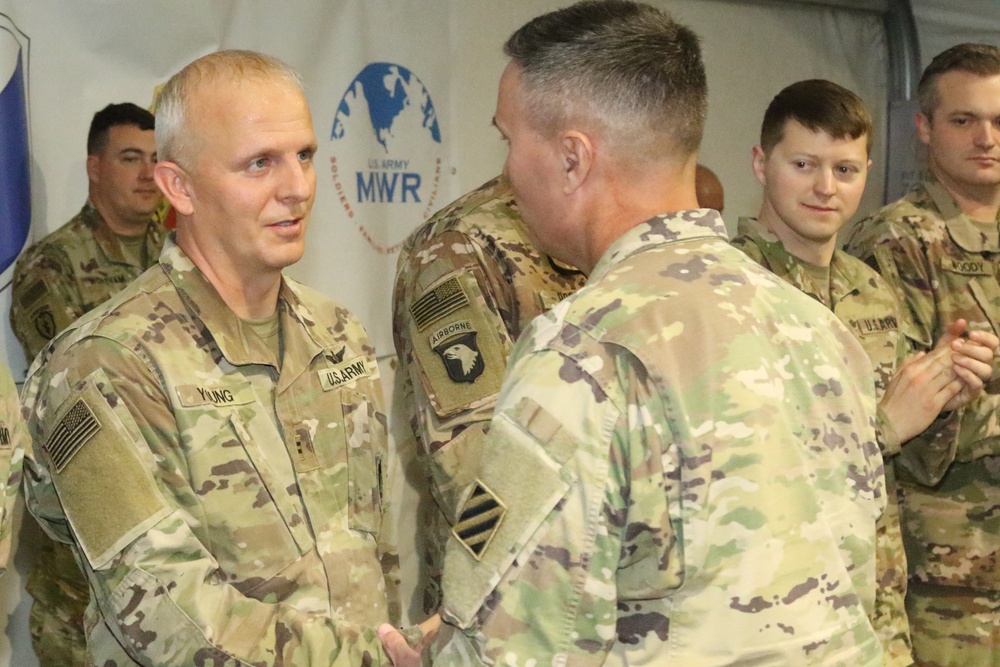 Servicemembers awarded unit coins for CPXIII