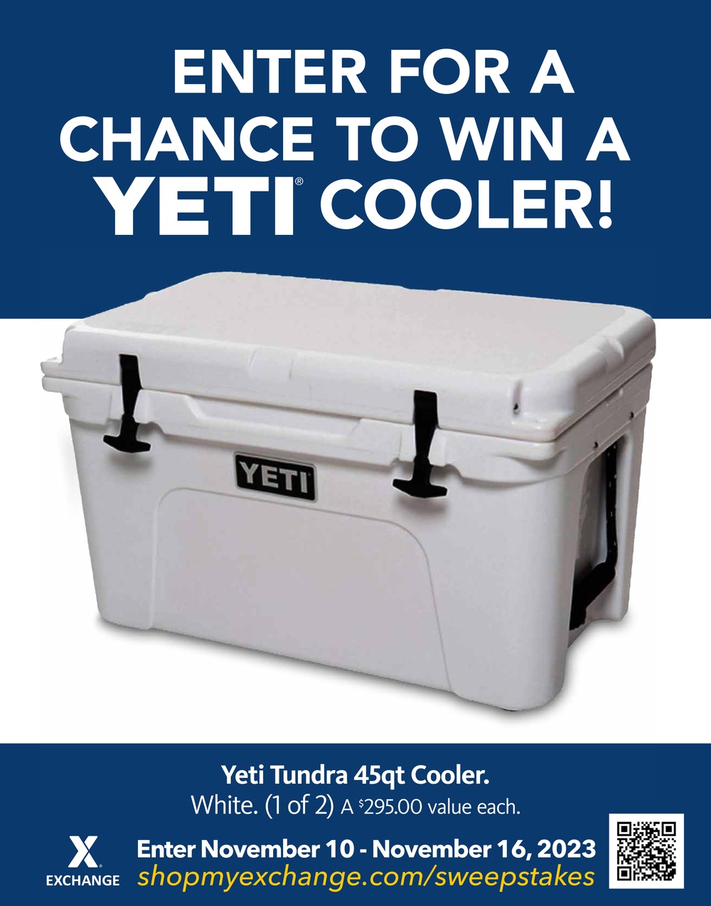 Ice Cold! Exchange Shoppers Can Win a Yeti Tundra Cooler