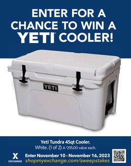 Ice Cold! Exchange Shoppers Can Win a Yeti Tundra Cooler