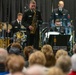 Musician 1st Class Justin Mendez performs at the MetroHealth Stadium