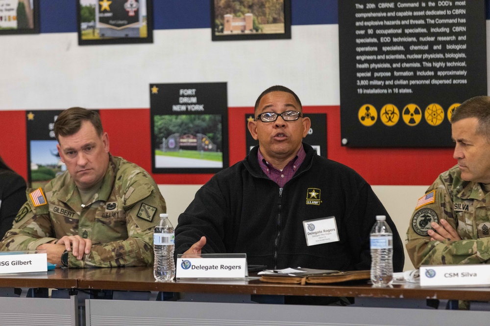 Maryland Veterans Caucus holds meeting at 20th CBRNE Command Headquarters
