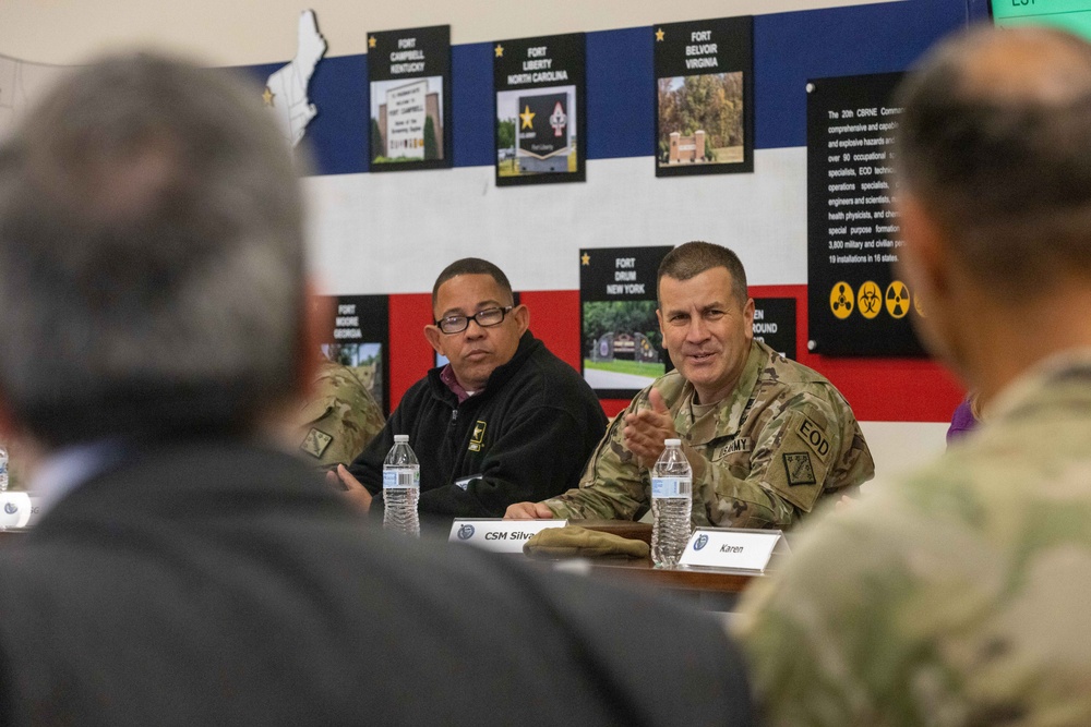Maryland Veterans Caucus holds meeting at 20th CBRNE Command Headquarters