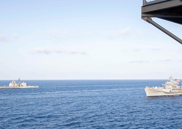 Gerald R. Ford and Dwight D. Eisenhower Carrier Strike Groups Support Operations in the Mediterranean Sea