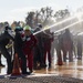 24th Marine Expeditionary Unit Aviation Combat Element train in Shipboard Firefighting