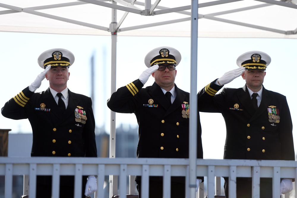 USS Newport News (SSN 750) change-of-command ceremony