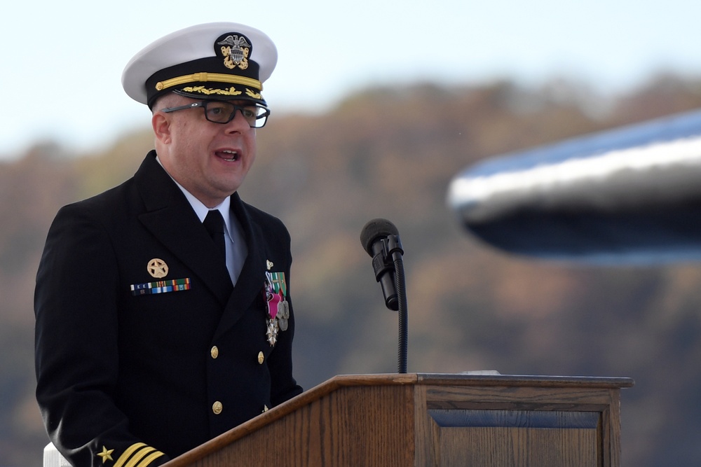 USS Newport News (SSN 750) change-of-command ceremony