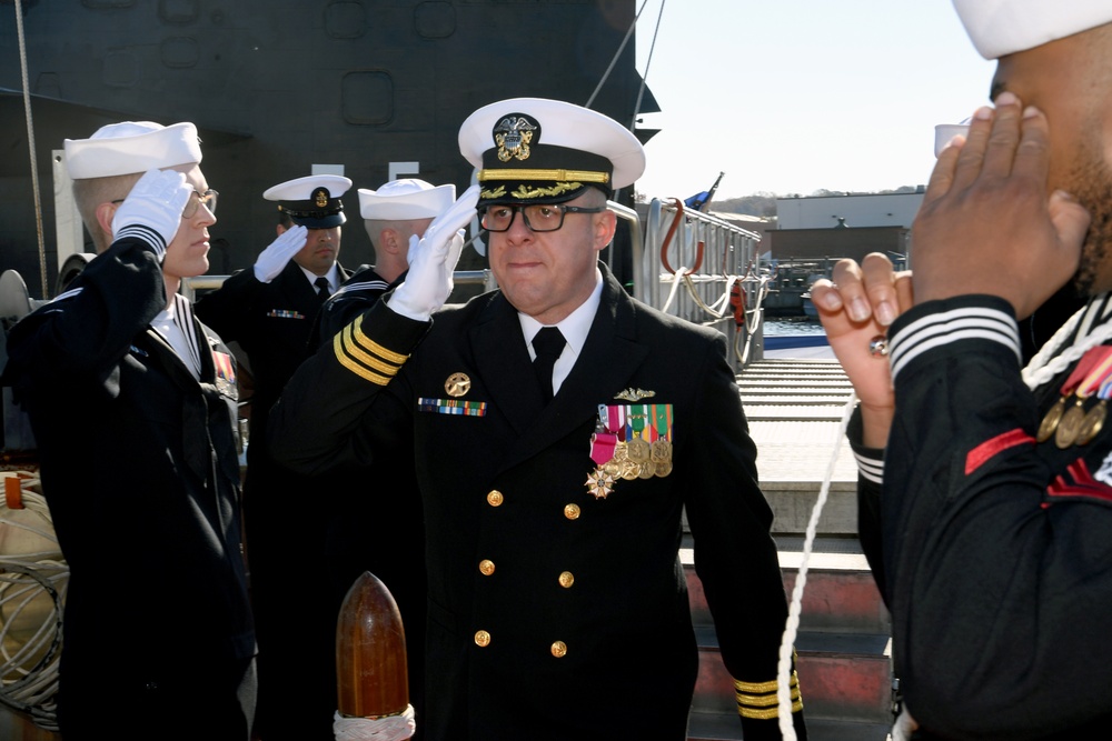 USS Newport News (SSN 750) change-of-command ceremony