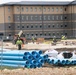 October 2023 barracks construction operations at Fort McCoy