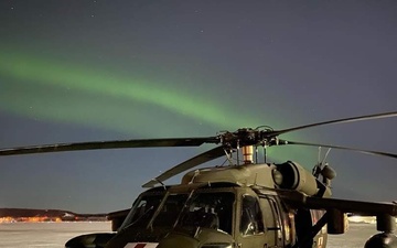 U.S. Army helicopter unit conducts rescue near Chalkyitsik, Alaska