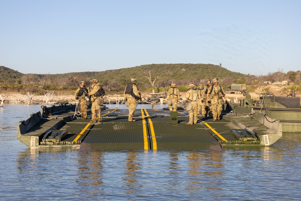 First Team Conducts Wet Gap Crossing