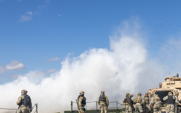 First Team Conducts Wet Gap Crossing
