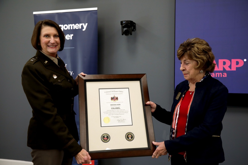 Woman becomes an Honorary Colonel during Veterans Day ceremony