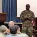 AFGSC Command Chief First Sergeant briefs Kirtland first sergeants