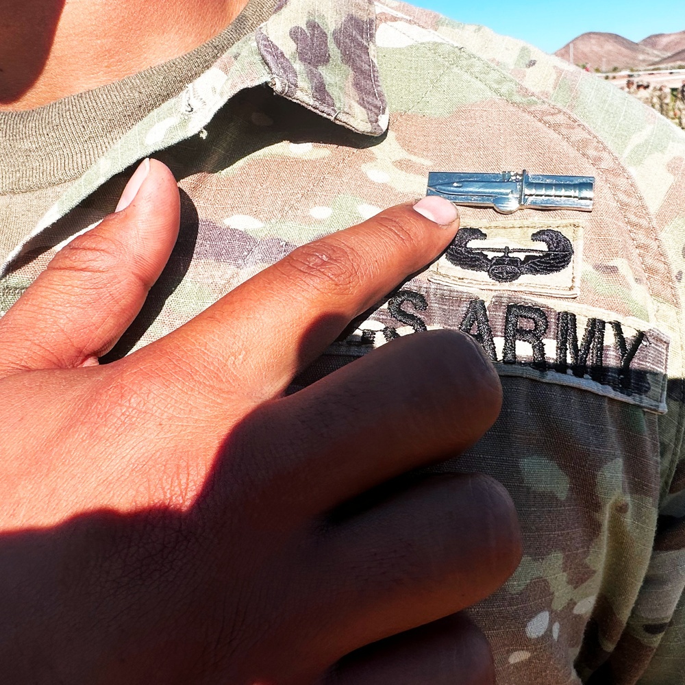 Paralegal Earns Expert Soldier Badge at Fort Irwin