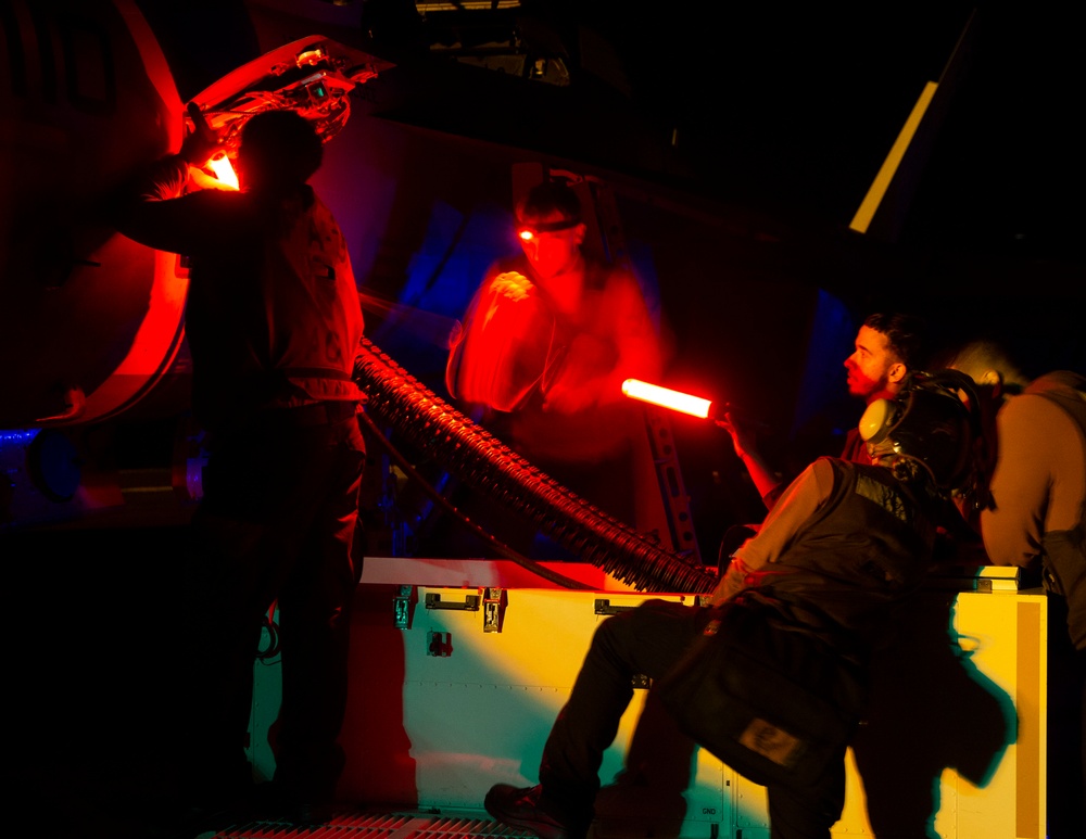 Nighttime Munitions Loading