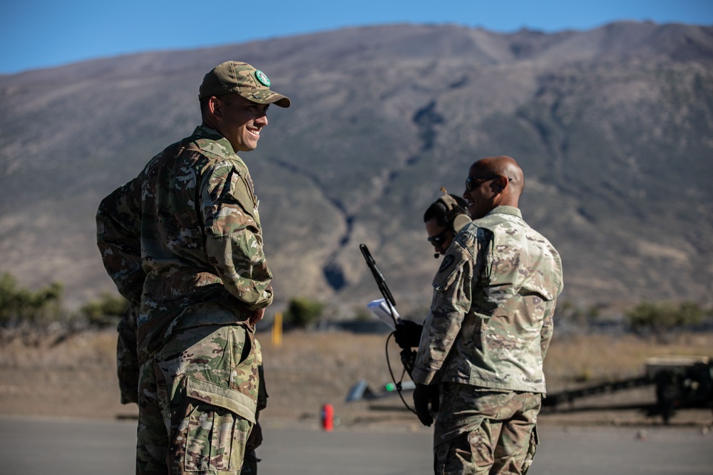 U.S. Army Soldiers and Marines launch an Unmanned Aircraft System during JPMRC 24-01