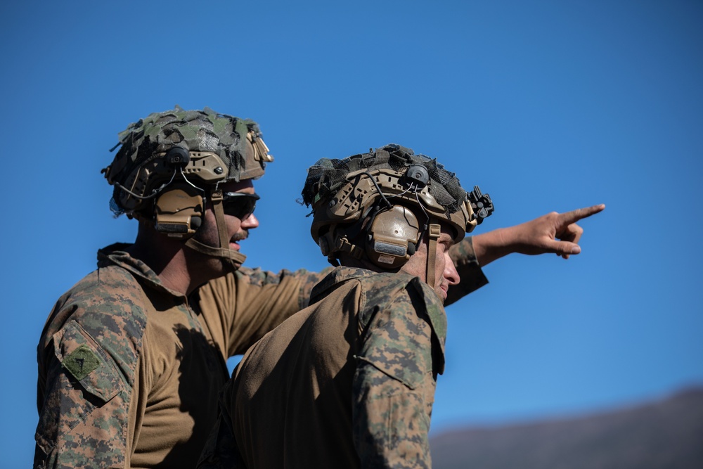 U.S. Army Soldiers and Marines launch an Unmanned Aircraft System during JPMRC 24-01