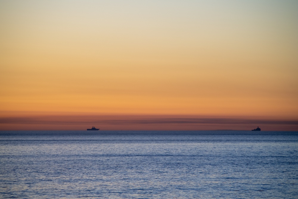 USS Boxer and USS Harpers Ferry Underway