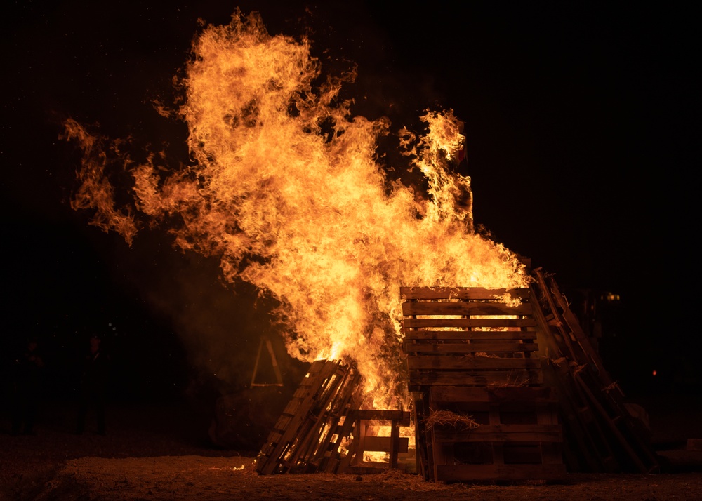 Fort Carson hosts Army vs. Air Force bonfire