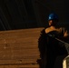 Sunset in the Hangar Bay of USS Theodore Roosevelt