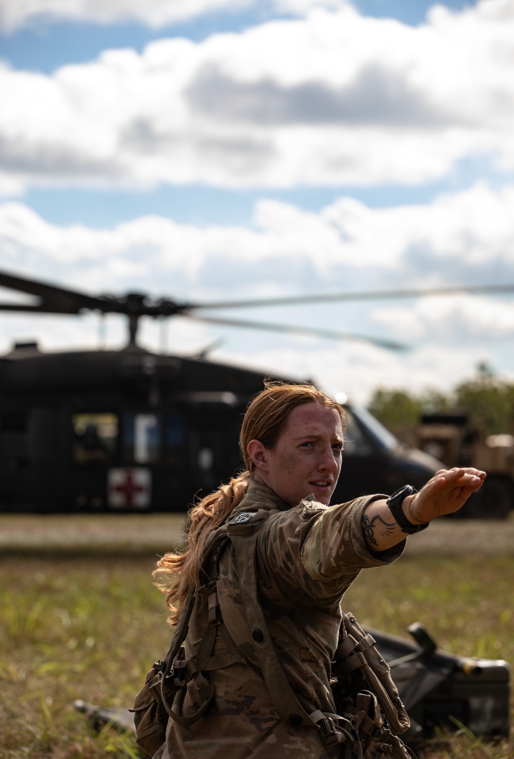 25th Infantry Division Soldiers practice MEDEVACs during 24-01