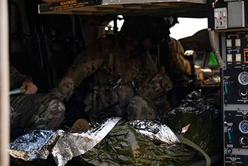 25th Infantry Division Soldiers practice MEDEVACs during 24-01