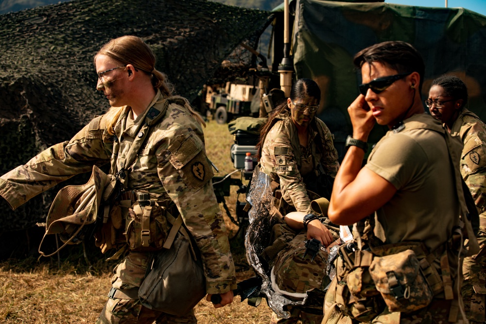 25th Infantry Division Soldiers practice MEDEVACs during JPMRC 24-01