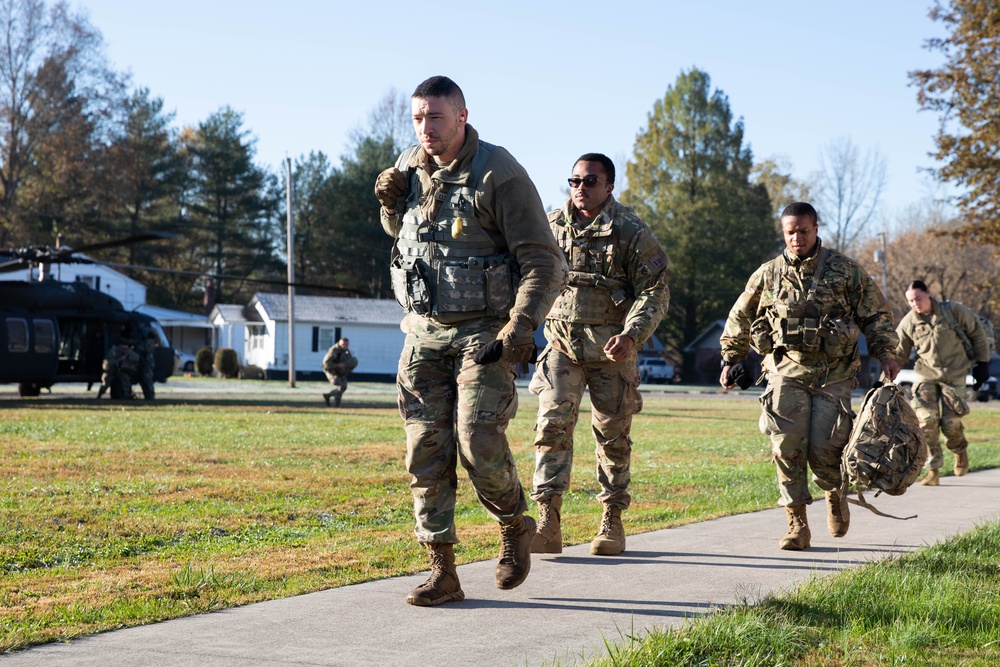 Kentucky Army National Guard Soldiers participate in the 2023 Best Warrior Competition