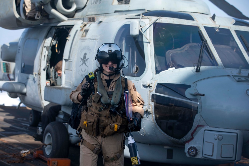 USS Normandy Conducts a Replenishment-at-Sea