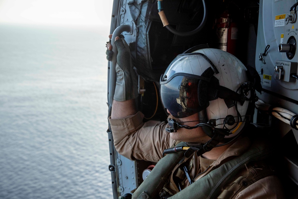 USS Normandy Conducts a Replenishment-at-Sea