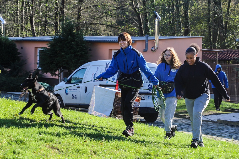 Deployed Soldiers volunteer at animal shelter