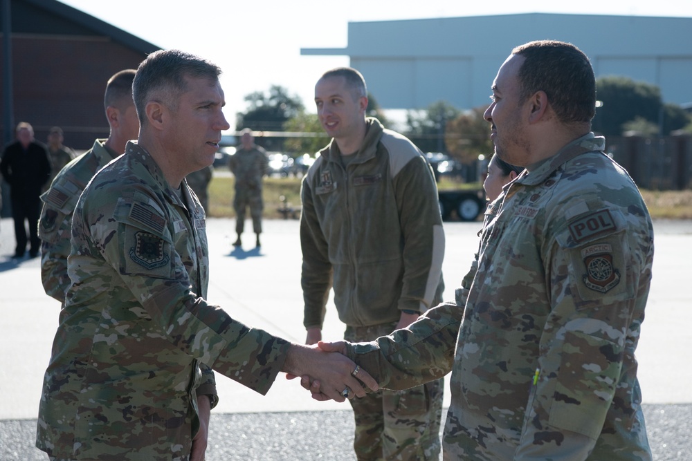 USAF Expeditionary Center command team visits Team Charleston