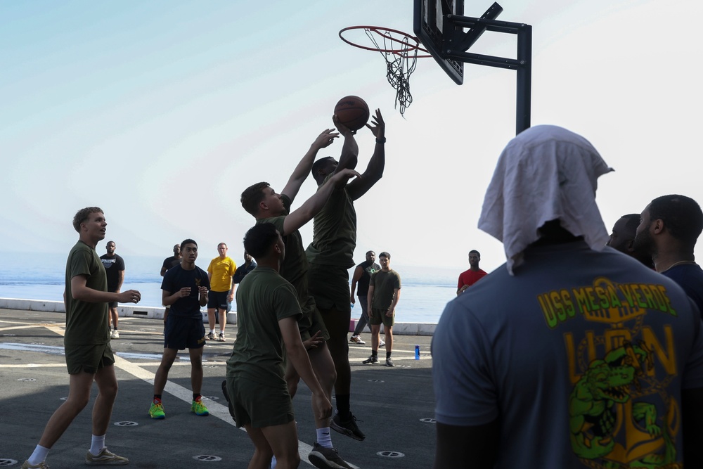 USS Mesa Verde Steel Beach Picnic