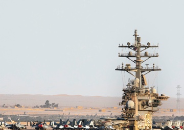 The Dwight D. Eisenhower Strike Group transits the Suez Canal