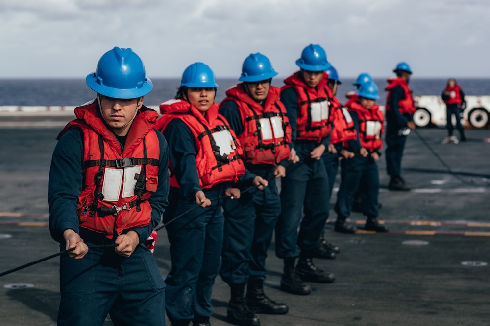 George Washington Conducts Replenishment At Sea