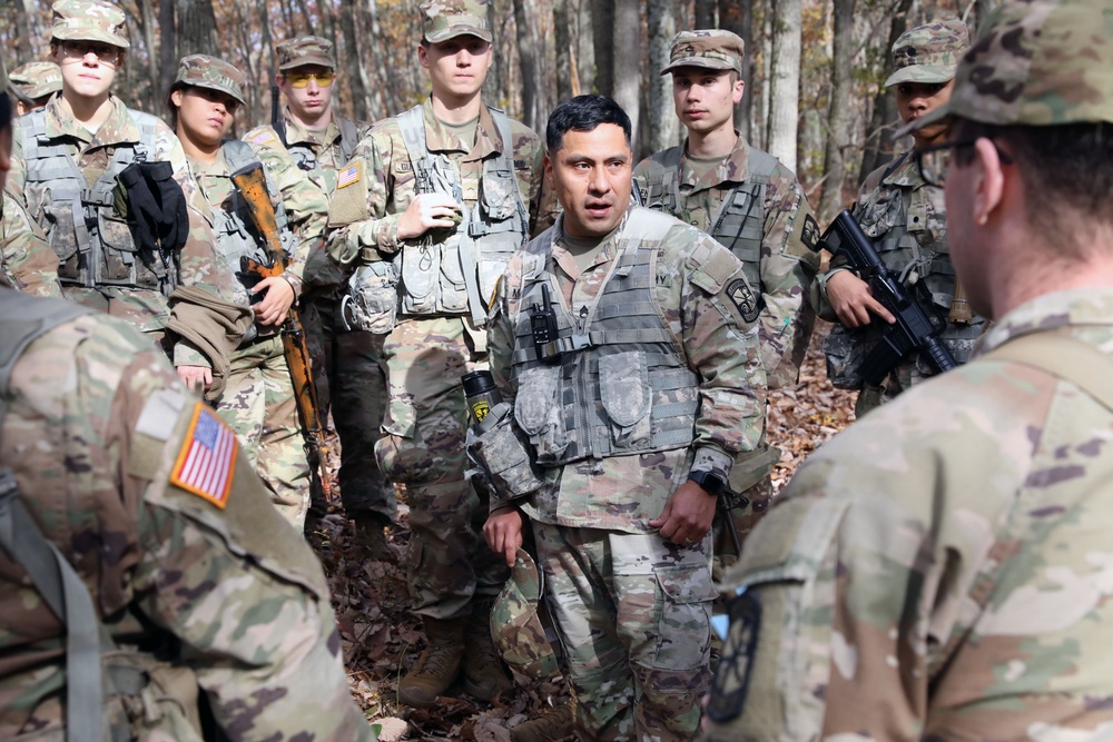 ROTC cadets go through situational training exercises