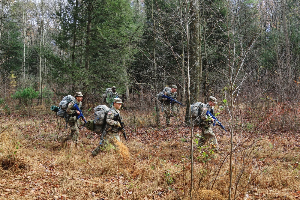 University ROTC cadets conduct FTX in Fort Indiantown Gap