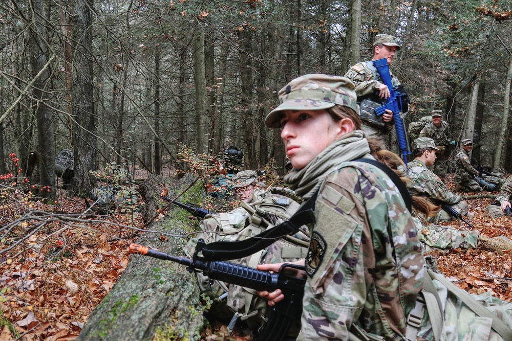 University ROTC cadets conduct FTX in Fort Indiantown Gap