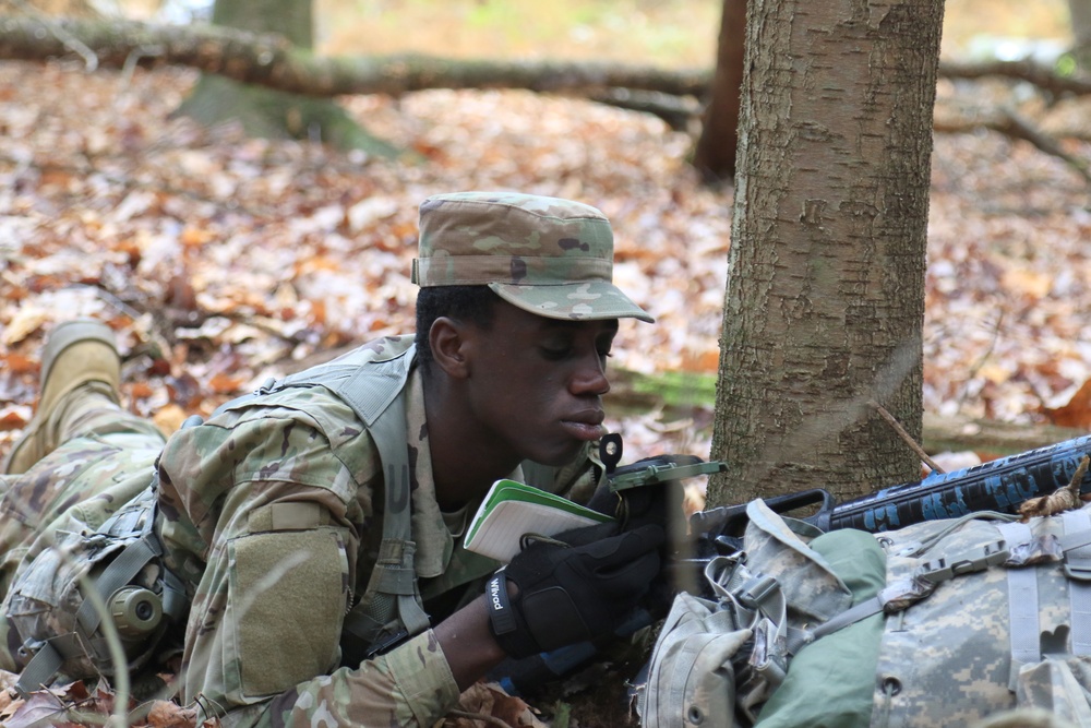 University ROTC cadets conduct FTX in Fort Indiantown Gap