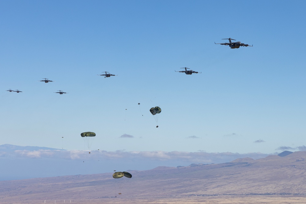 25th ID, 11th Airborne Soldiers Conduct Heavy Equipment Drop Recovery Operations during JPMRC 24-01