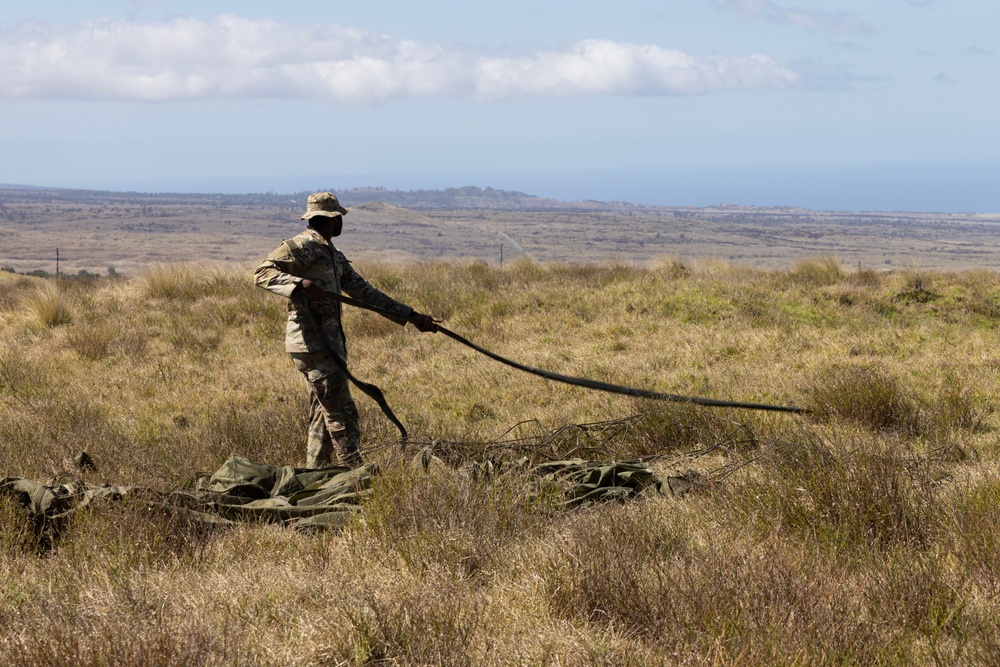 25th ID, 11th Airborne Soldiers Conduct Heavy Equipment Drop Recovery Operations during JPMRC 24-01