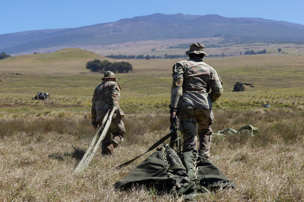 25th ID, 11th Airborne Soldiers Conduct Heavy Equipment Drop Recovery Operations during JPMRC 24-01