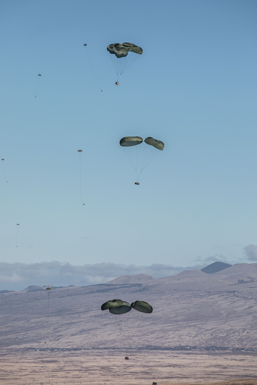 U.S. Army and Air Force Conduct Airdrops of Equipment During JPMRC 24-01